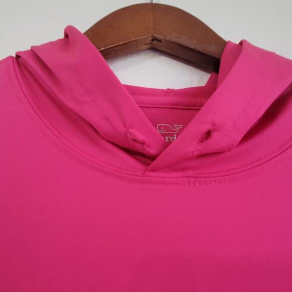 Vineyard Vines Pink Hooded Long Sleeve Performance Top Size XS Classic Preppy - Picture 6 of 9